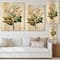 Designart - Vintage American Flowers II - Traditional Print on Natural Pine Wood